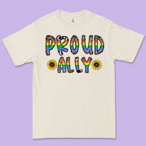 Proud Ally Premium Tee Designed By Cowhidedigitalart