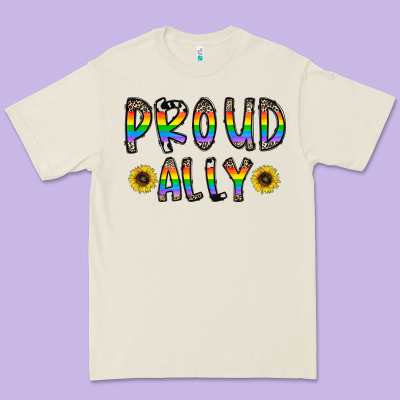 Proud Ally Premium Tee Designed By Cowhidedigitalart