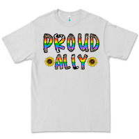Dove Grey proud ally Premium Tee - CowhideDigitalArt