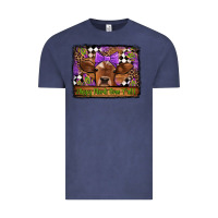 Vintage Denim happy mardi gras y'all cow Vintage Tee - Jasminsmagicworld