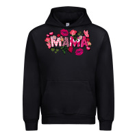 Black Valentine's Day mama Urban Hoodie - FaDigitalArtStudio
