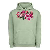 Pigment Oil Green Valentine's Day mama Urban Hoodie - FaDigitalArtStudio