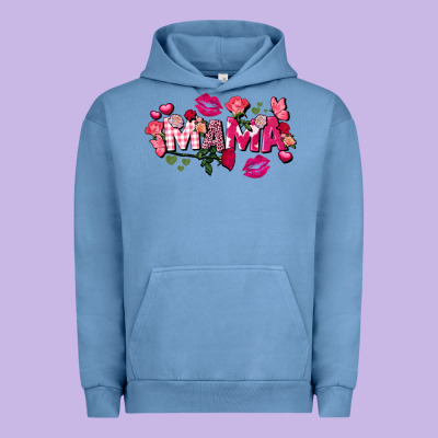 Valentine's Day Mama Urban Hoodie Designed By Fadigitalartstudio