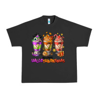 Pigment Black Happy Hallothanksmas coffee cups Urban Heavy Tee - NancyCooperArtShop