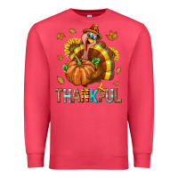 Cardinal Thankful Turkey Premium Sweatshirt - texasbilliewilder