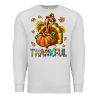 Dove Grey Thankful Turkey Premium Sweatshirt - texasbilliewilder