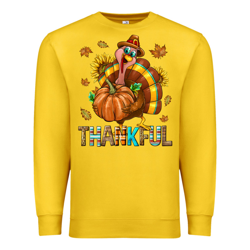 Thankful Turkey Premium Sweatshirt by texasbilliewilder | Teevron