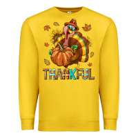 Lemon Thankful Turkey Premium Sweatshirt - texasbilliewilder