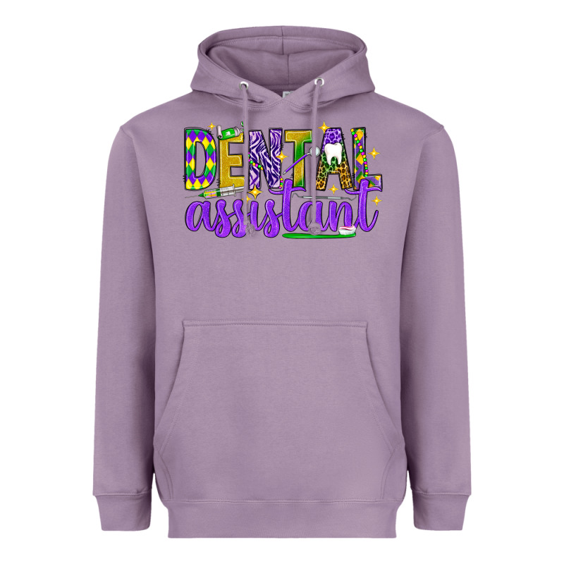 Mardi Gras Dental Assistant Heavyweight Hoodie by NancyCooperArtShop | Teevron
