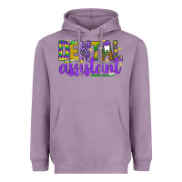 Lavender Mardi Gras Dental Assistant Heavyweight Hoodie - NancyCooperArtShop