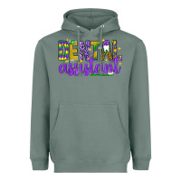 Sage Mardi Gras Dental Assistant Heavyweight Hoodie - NancyCooperArtShop