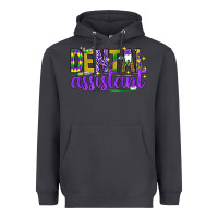 Smoke Mardi Gras Dental Assistant Heavyweight Hoodie - NancyCooperArtShop