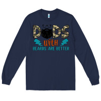 Navy dads with beards are better Long Sleeve Tee - JahusDesignShop