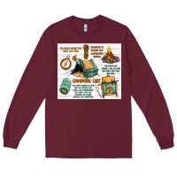 Burgundy camping life Long Sleeve Tee - MaliasSmallBusiness