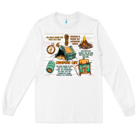 White camping life Long Sleeve Tee - MaliasSmallBusiness