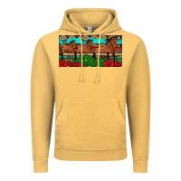 Vintage Mustard horses roses ann cactuses license plate Vintage Hoodie - Artiststas