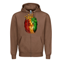 Chestnut Juneteenth Lion King Zipper Hoodie - LillyAllenDesigns