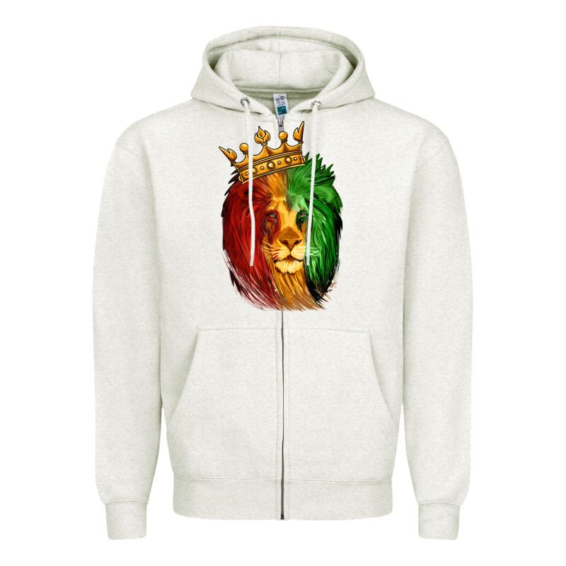 Juneteenth Lion King Zipper Hoodie by LillyAllenDesigns | Teevron
