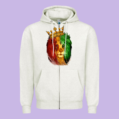Juneteenth Lion King Zipper Hoodie Designed By Lillyallendesigns