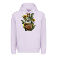 Lilac Western whiskey bottle Premium Hoodie - HowdyJamesFarm