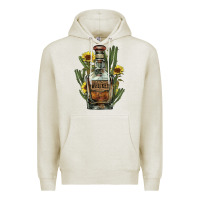 Oatmeal Heather Western whiskey bottle Premium Hoodie - HowdyJamesFarm