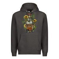 Smoke Western whiskey bottle Premium Hoodie - HowdyJamesFarm
