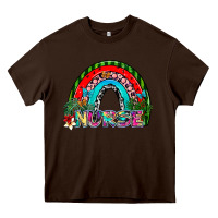 Chocolate Brown nurse Heavy Core Tee - SublimationCraftShop