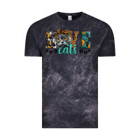 Cloud Black love cats scottish fold Vintage Tee - LillyAllenDesigns