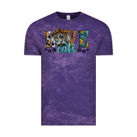 Cloud Purple love cats scottish fold Vintage Tee - LillyAllenDesigns