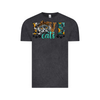Vintage Black love cats scottish fold Vintage Tee - LillyAllenDesigns