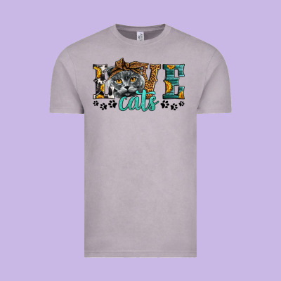 Love Cats Scottish Fold Vintage Tee Designed By Lillyallendesigns