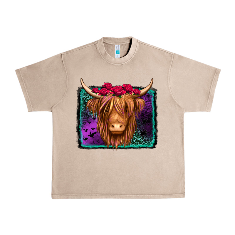 Halloween Highland Cow Urban Heavy Tee by Jasminsmagicworld | Teevron