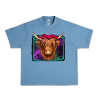 Pebble Blue halloween highland cow Urban Heavy Tee - Jasminsmagicworld