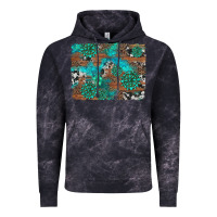 Cloud Black gemstone wood and cowhide background Vintage Hoodie - Artiststas