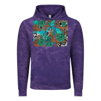 Cloud Purple gemstone wood and cowhide background Vintage Hoodie - Artiststas