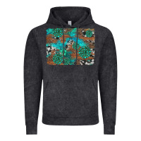 Vintage Black gemstone wood and cowhide background Vintage Hoodie - Artiststas