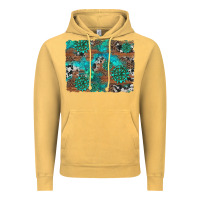 Vintage Mustard gemstone wood and cowhide background Vintage Hoodie - Artiststas