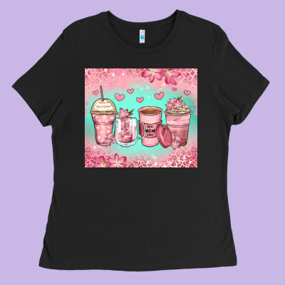 Best Mom Ever Coffee Cups Ladies Tee Designed By Zillion Design Studio