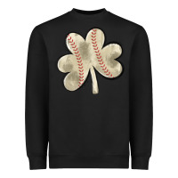 Baseball Distressed Shamrock Heavyweight Sweatshirt | Teevron