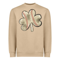 Mushroom baseball distressed shamrock Heavyweight Sweatshirt - MaliasSmallBusiness