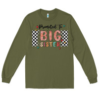 Army Green promoted to big sister Long Sleeve Tee - MaliasSmallBusiness