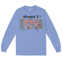 Colony Blue promoted to big sister Long Sleeve Tee - MaliasSmallBusiness