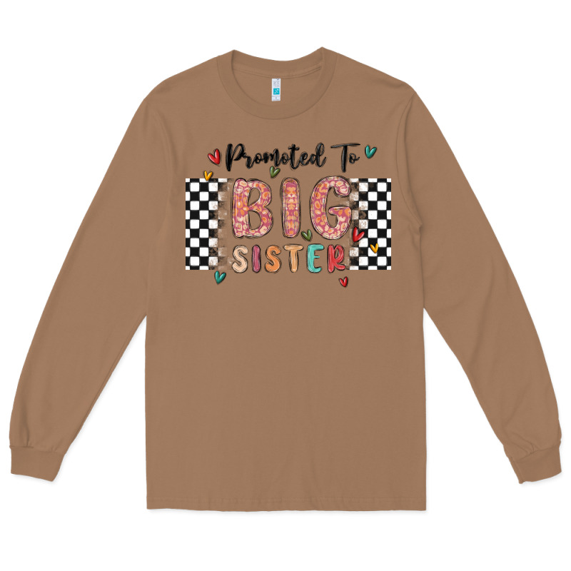 Promoted To Big Sister Long Sleeve Tee by MaliasSmallBusiness | Teevron