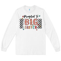 White promoted to big sister Long Sleeve Tee - MaliasSmallBusiness