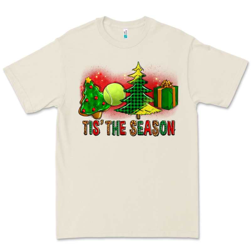 Tis The Season Christmas With Tennis Ball And Tree Cookie Premium Tee by FaDigitalArtStudio | Teevron