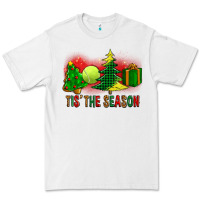 White tis the season christmas with tennis ball and tree cookie Premium Tee - FaDigitalArtStudio
