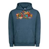 Pigment Midnight Navy Cinco de mayo Teacher Urban Hoodie - FaDigitalArtStudio