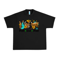 Black peace love jesus Urban Heavy Tee - AdoDesignShop