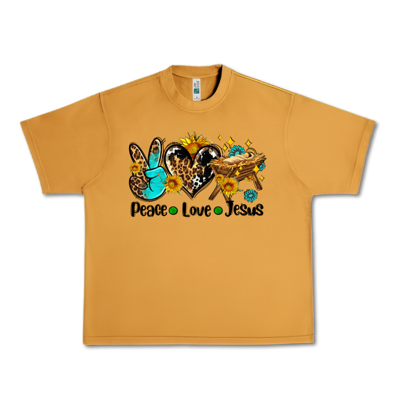 Peace Love Jesus Urban Heavy Tee by AdoDesignShop | Teevron