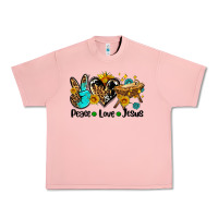 Salmon peace love jesus Urban Heavy Tee - AdoDesignShop